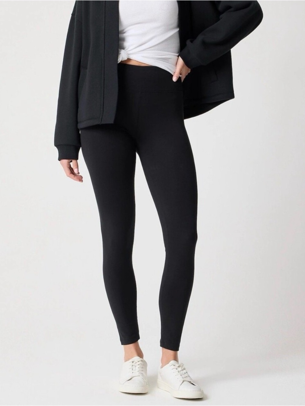 NWT,  J Crew Every Day Full Length Leggings, Black, Size L